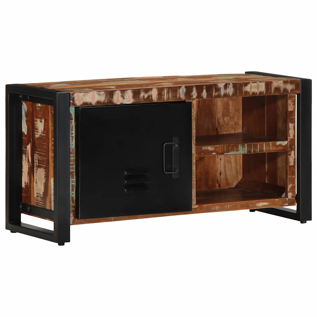 Tv Cabinet 80X30X40 Cm Solid Rough Wood Mango