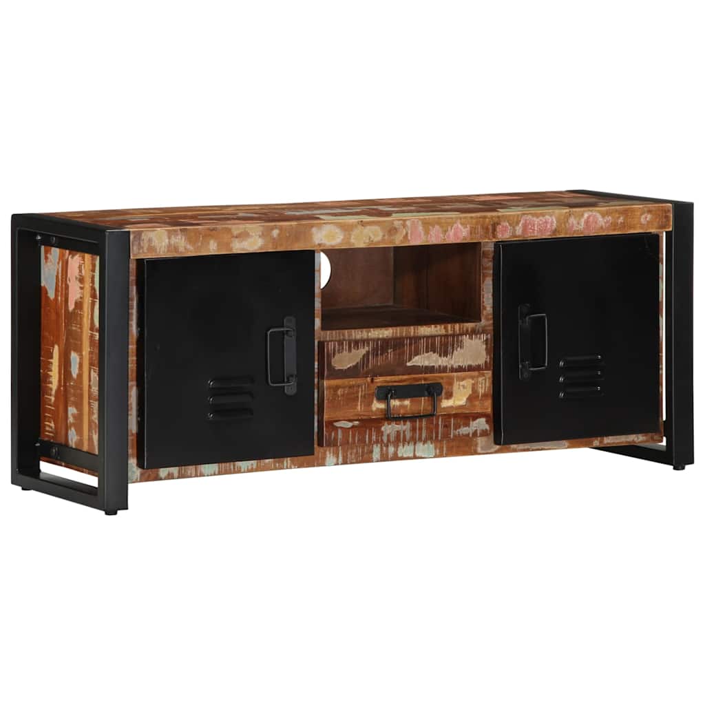 Tv Cabinet 100X30X40 Cm Solid Wood Reclaimed