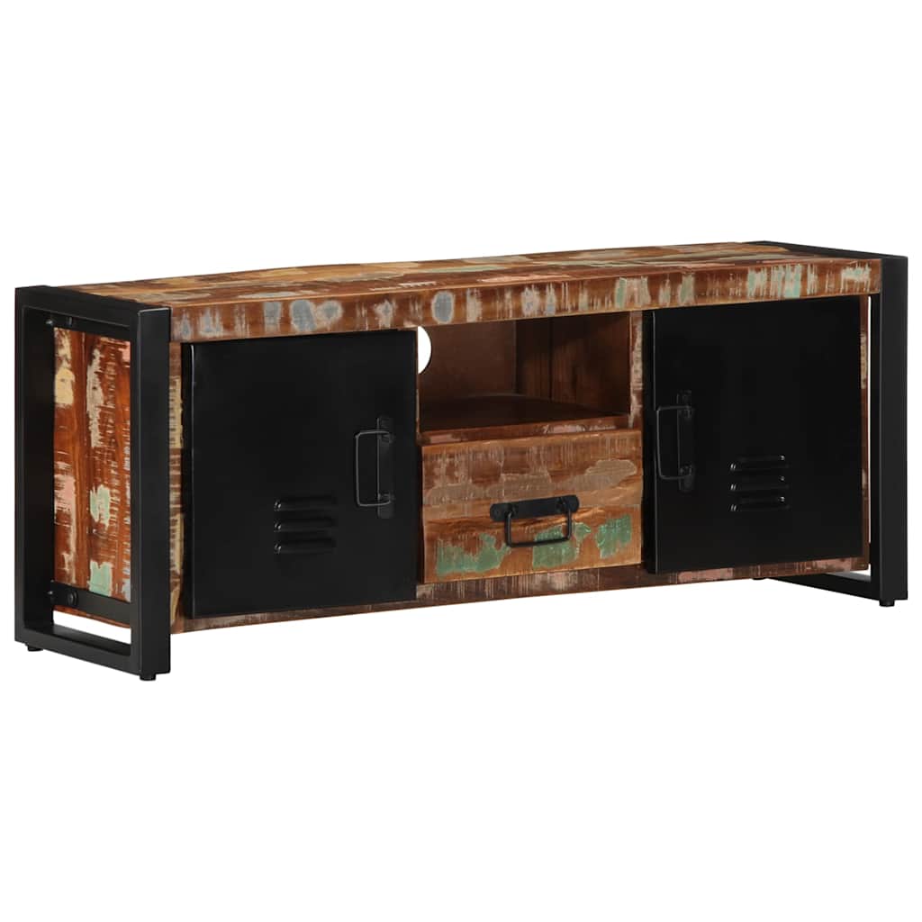 Tv Cabinet 100X30X40 Cm Solid Wood Reclaimed