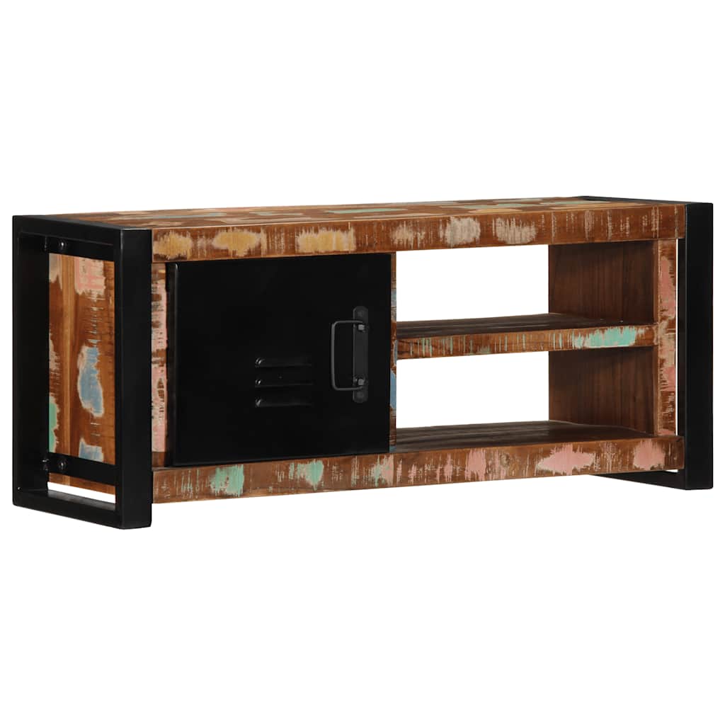 Tv Cabinet 80X30X35 Cm Solid Wood Reclaimed