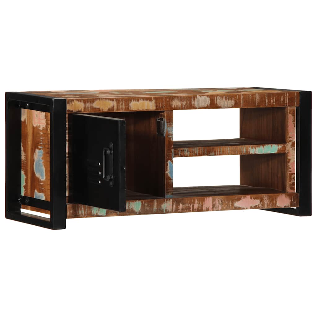 Tv Cabinet 80X30X35 Cm Solid Wood Reclaimed