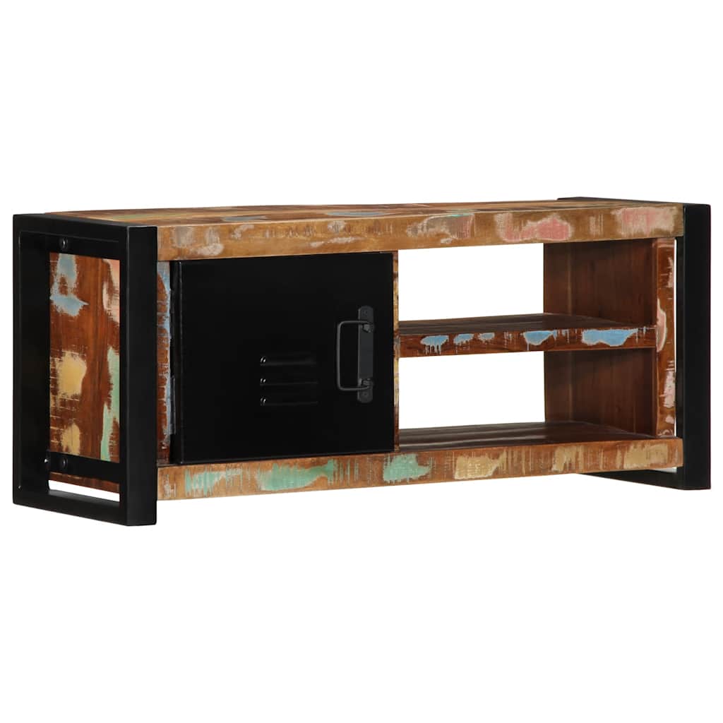 Tv Cabinet 80X30X35 Cm Solid Wood Reclaimed