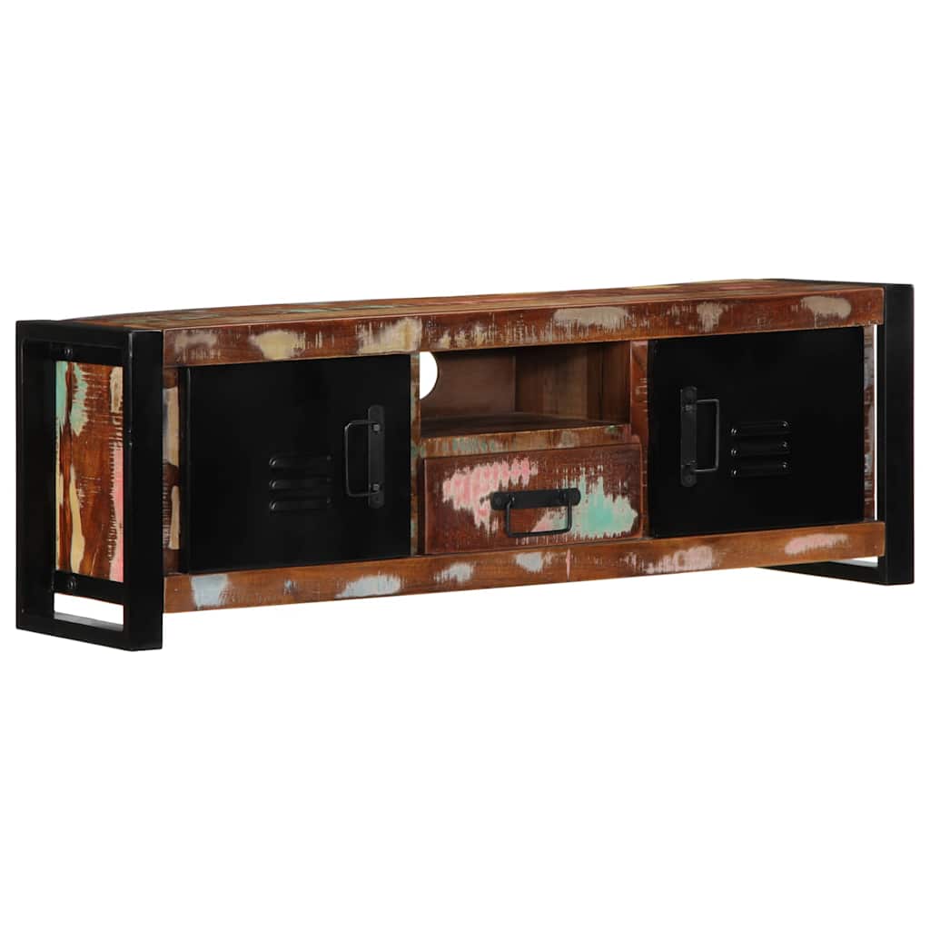 Tv Cabinet 100X30X35 Cm Solid Rough Wood Mango