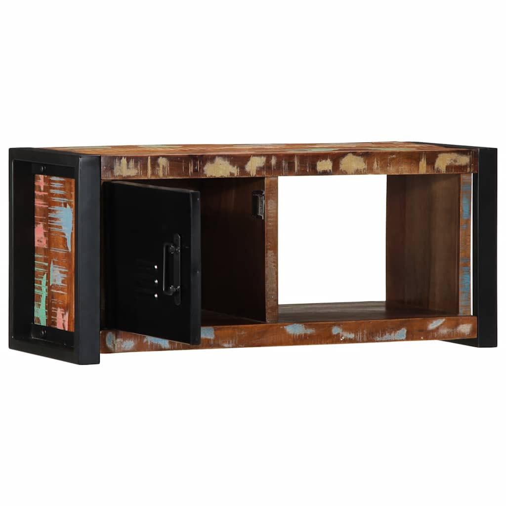 Tv Cabinet 80X30X35 Cm Solid Wood Reclaimed