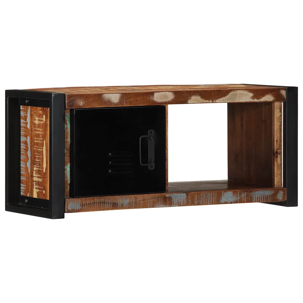Tv Cabinet 80X30X35 Cm Solid Wood Reclaimed