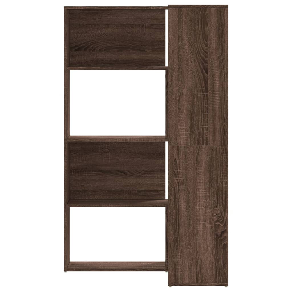 Corner Bookcase 4-Tier 85X85X140 Cm Engineered Wood