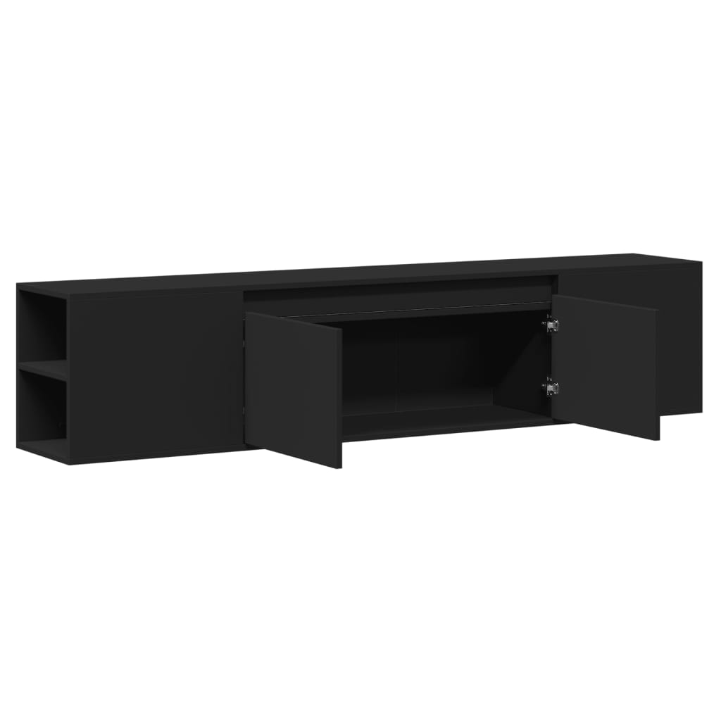 Tv Wall Cabinet With Led 180X31X39.5 Cm