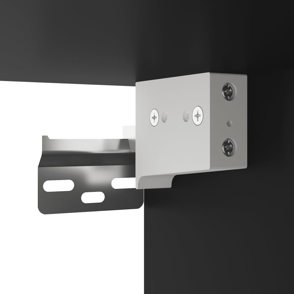 Wall-Mounted Bedside Cabinets With Led Lights 2 Pcs