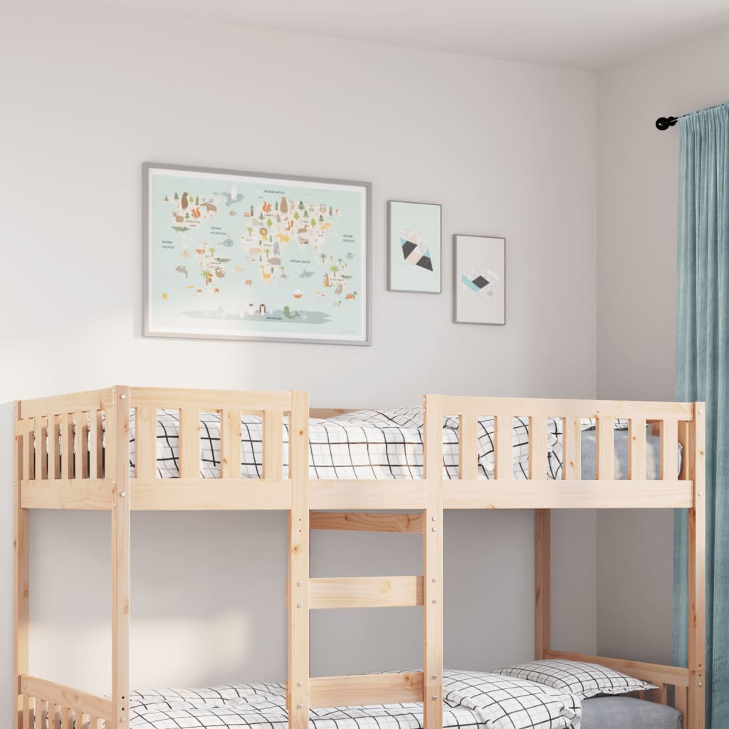 Children's Bed Without Mattress Solid Wood Pine
