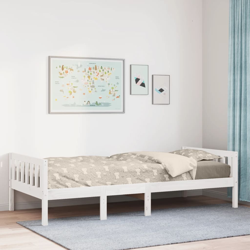 Children's Bed Without Mattress Solid Wood Pine