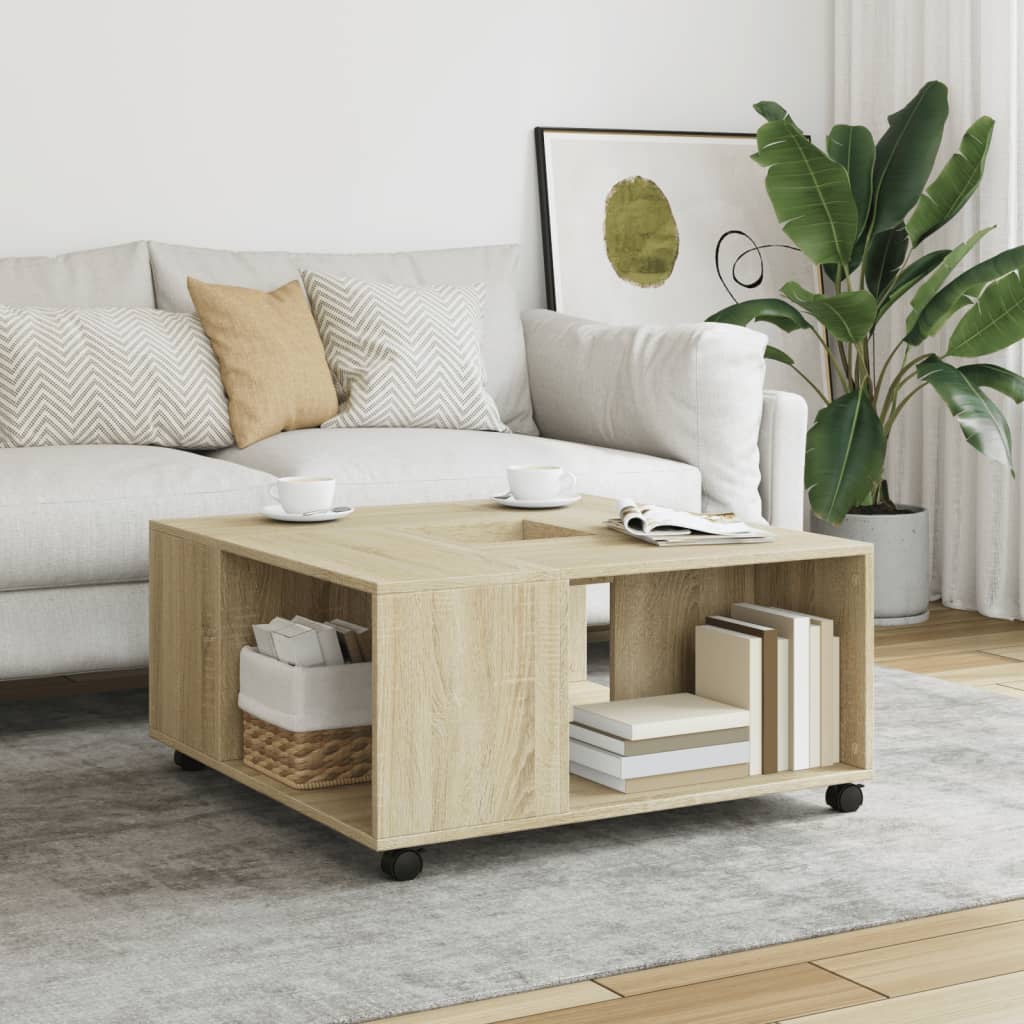 Coffee Table 80X80X40 Cm Engineered Wood