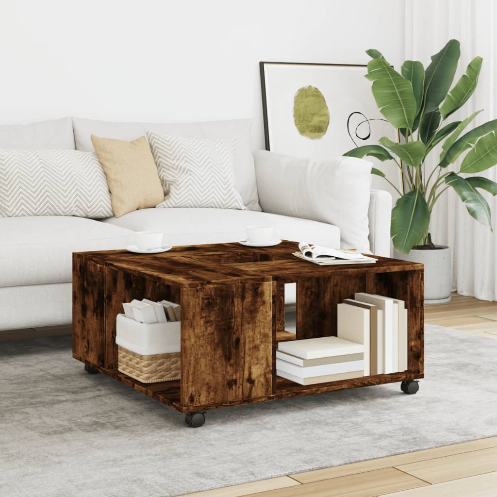 Coffee Table 80X80X40 Cm Engineered Wood