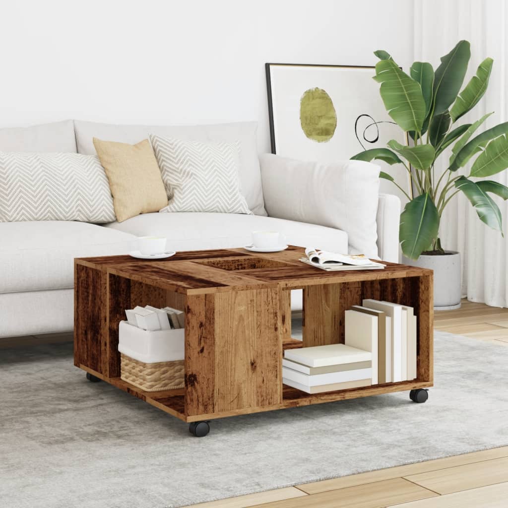 Coffee Table 80X80X40 Cm Engineered Wood