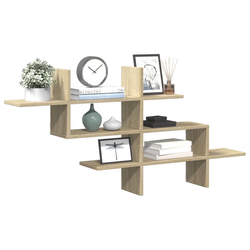 Wall Shelf 124.5X18X60.5 Cm Engineered Wood