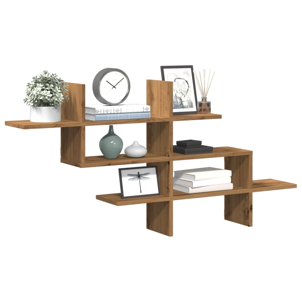 Wall Shelf 124.5X18X60.5 Cm Engineered Wood
