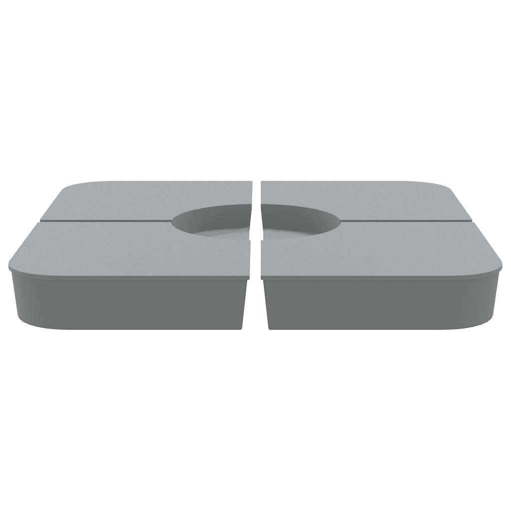 4 Piece Parasol Base Set For Cross Stand Parasol 100 Kg Pp