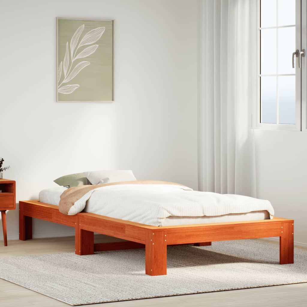 Bed Frame Without Mattress Small Single Solid Wood Pine