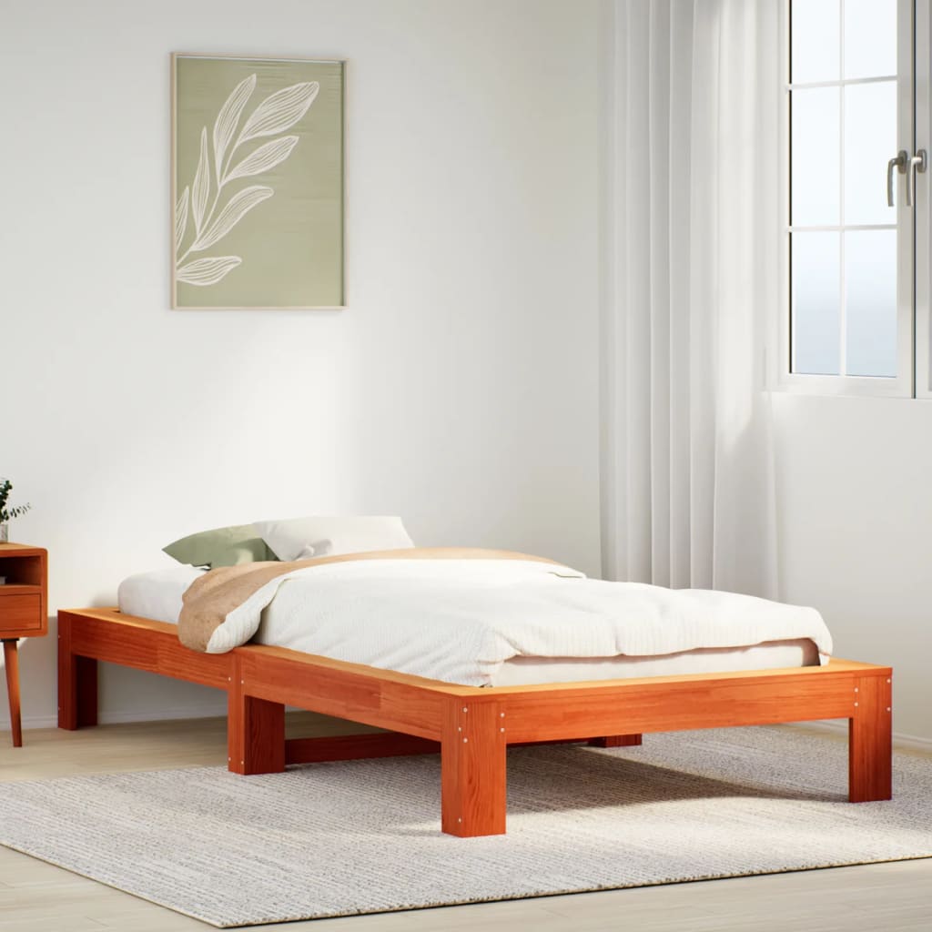 Bed Frame Without Mattress Small Single Solid Wood Pine