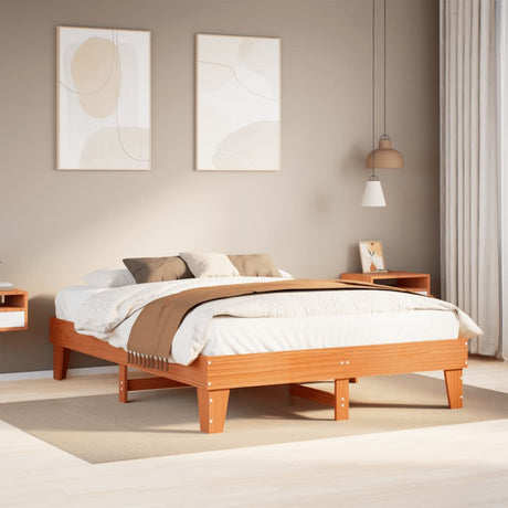 Bed Frame Without Mattress Small Double Solid Wood Pine