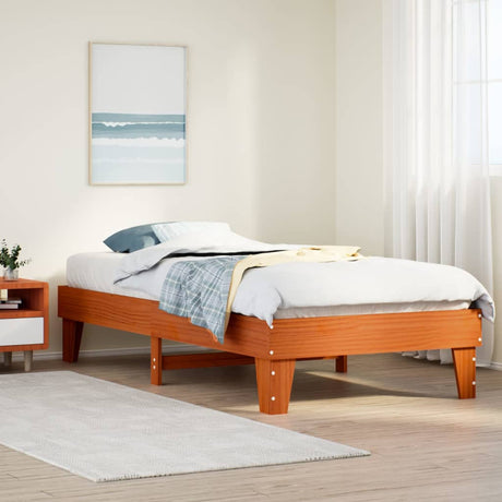 Bed Frame Without Mattress Small Double Solid Wood Pine
