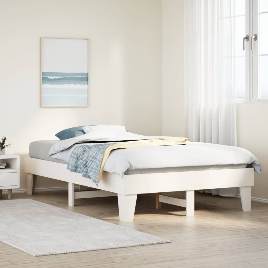 Bed Frame Without Mattress Small Double Solid Wood Pine