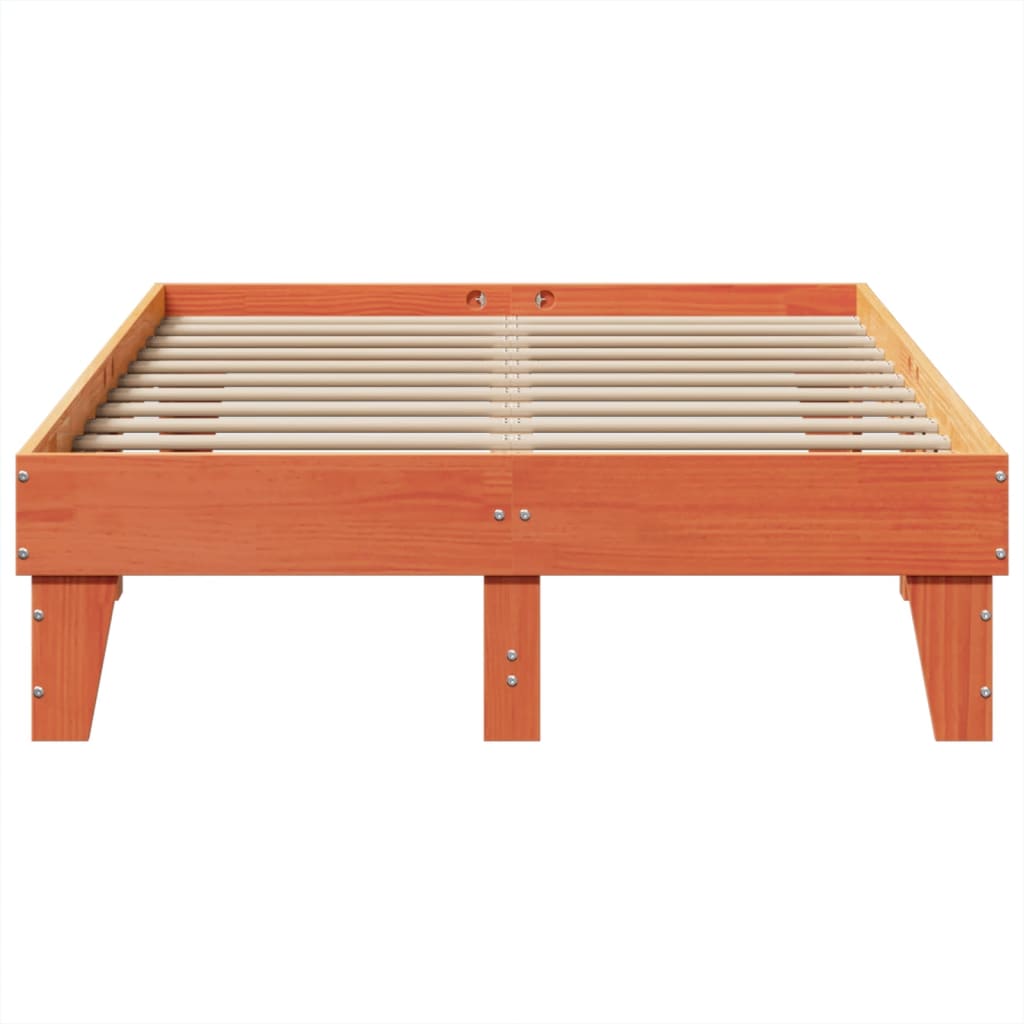 Bed Frame Without Mattress Small Double Solid Wood Pine