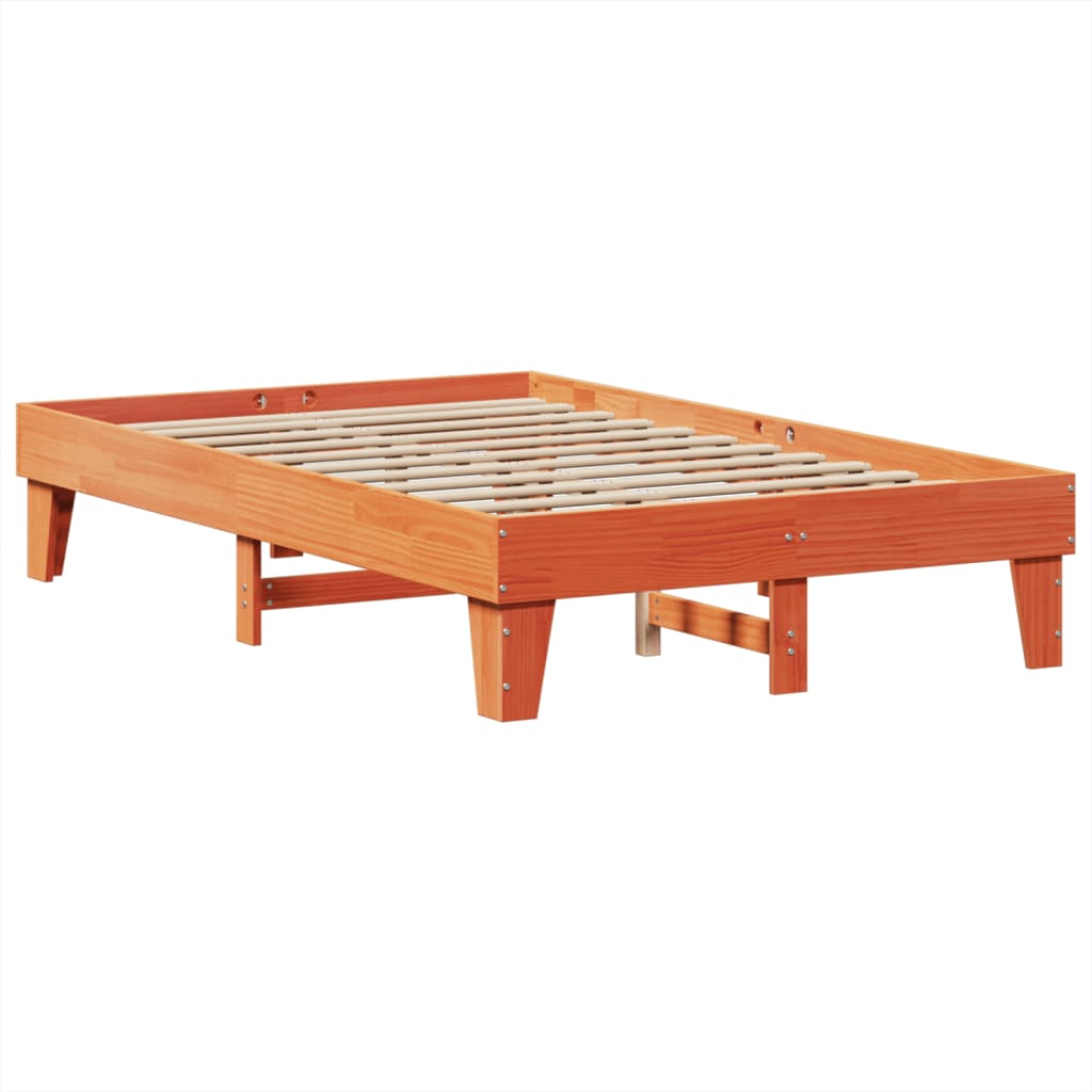 Bed Frame Without Mattress Small Double Solid Wood Pine