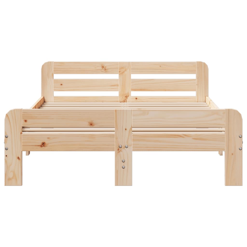 Bed Frame Without Mattress Solid Wood Pine