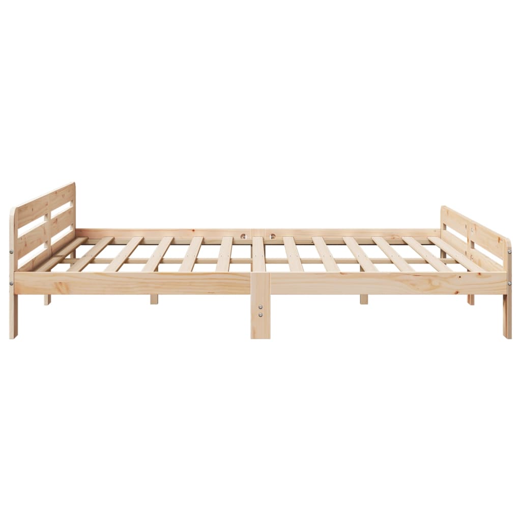 Bed Frame Without Mattress Solid Wood Pine