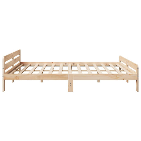Bed Frame Without Mattress Solid Wood Pine