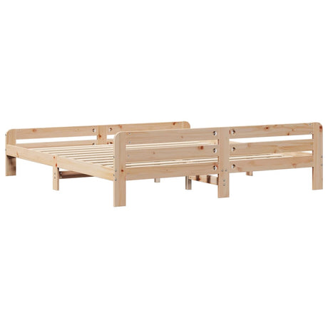 Bed Frame Without Mattress Solid Wood Pine