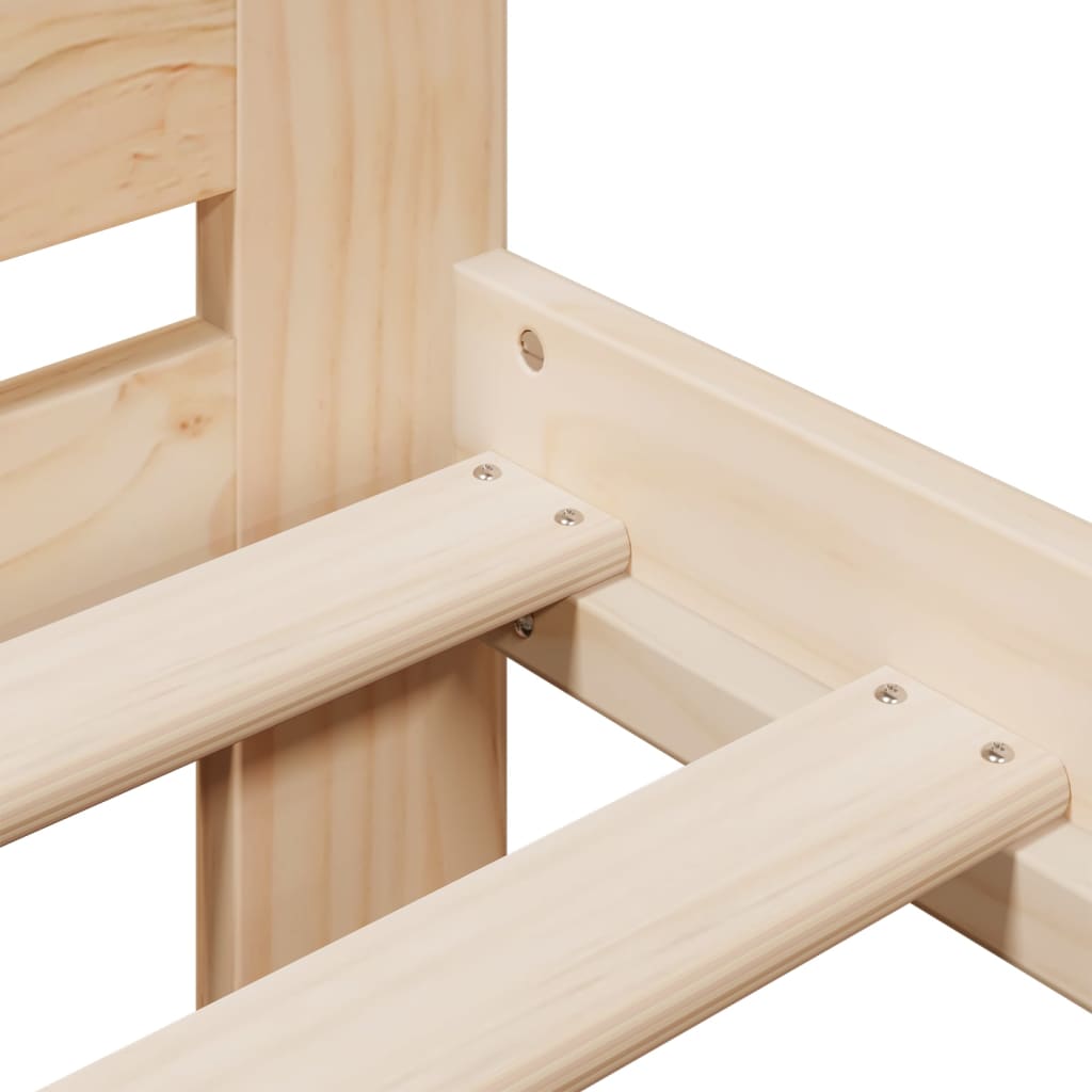 Bed Frame Without Mattress Solid Wood Pine
