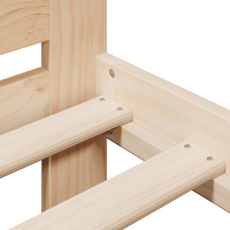 Bed Frame Without Mattress Solid Wood Pine