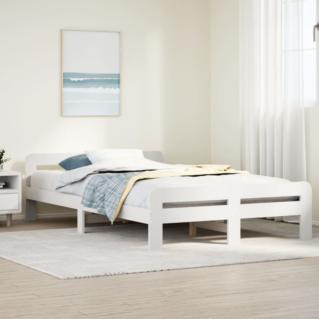 Bed Frame Without Mattress Solid Wood Pine