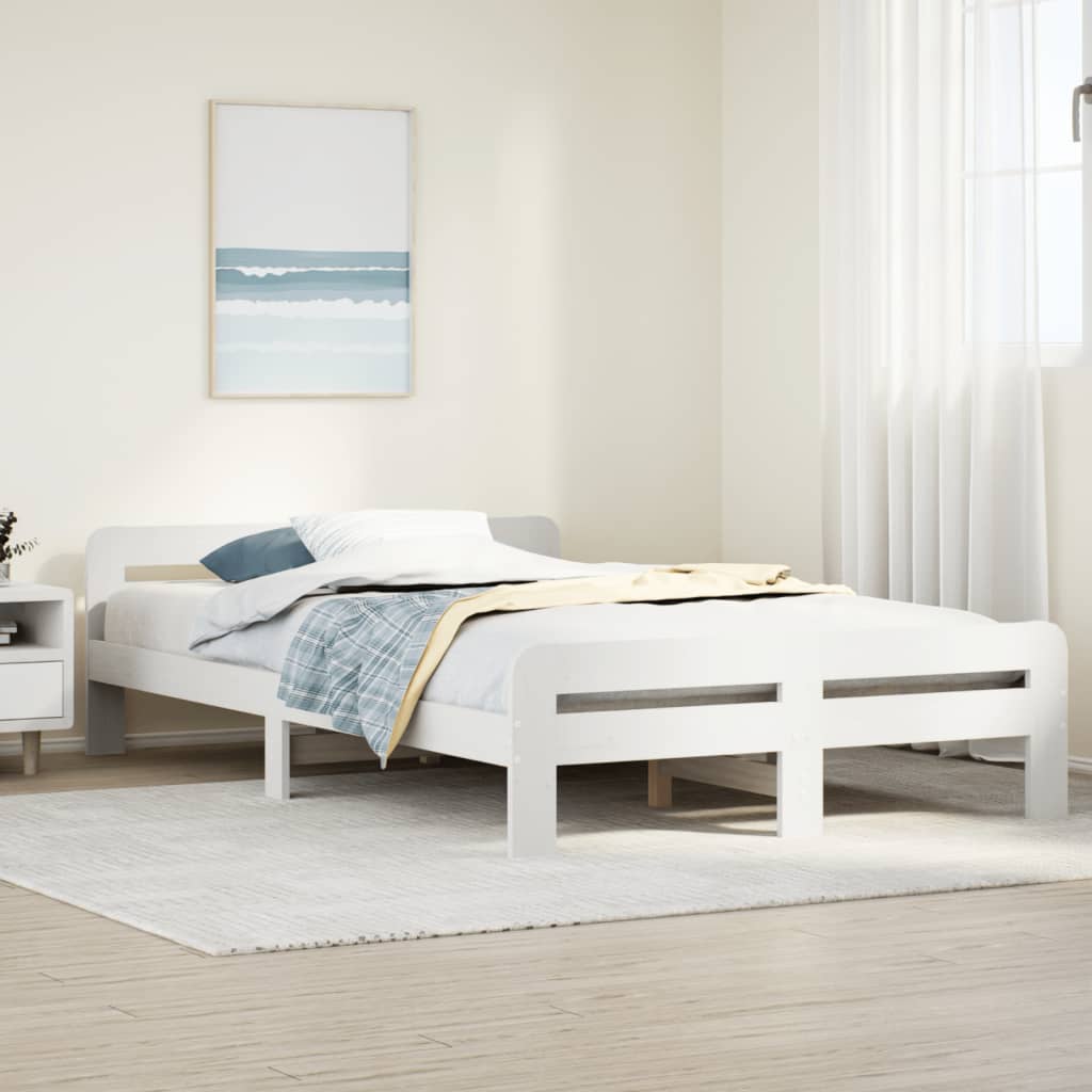 Bed Frame Without Mattress Solid Wood Pine