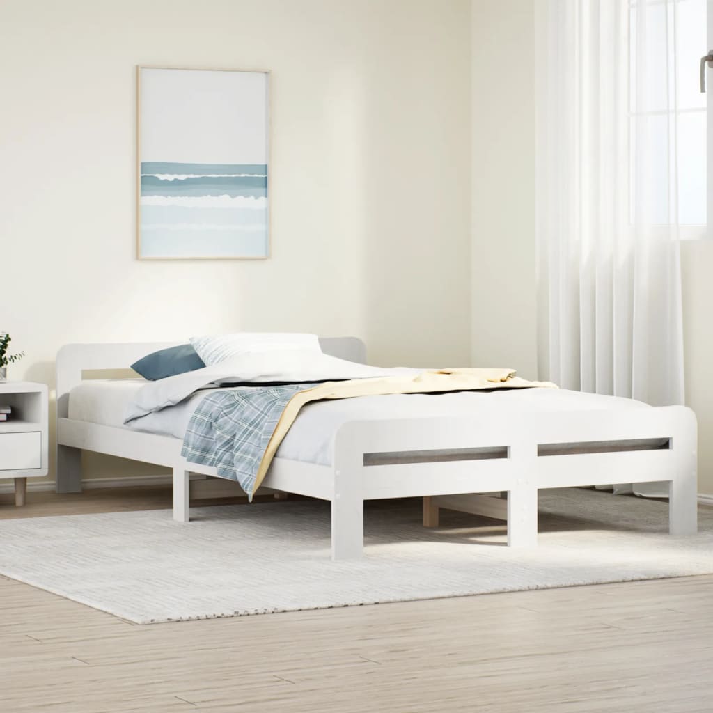 Bed Frame Without Mattress Solid Wood Pine