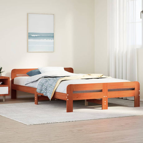 Bed Frame Without Mattress Solid Wood Pine