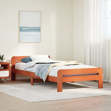 Bed Frame Without Mattress Solid Wood Pine