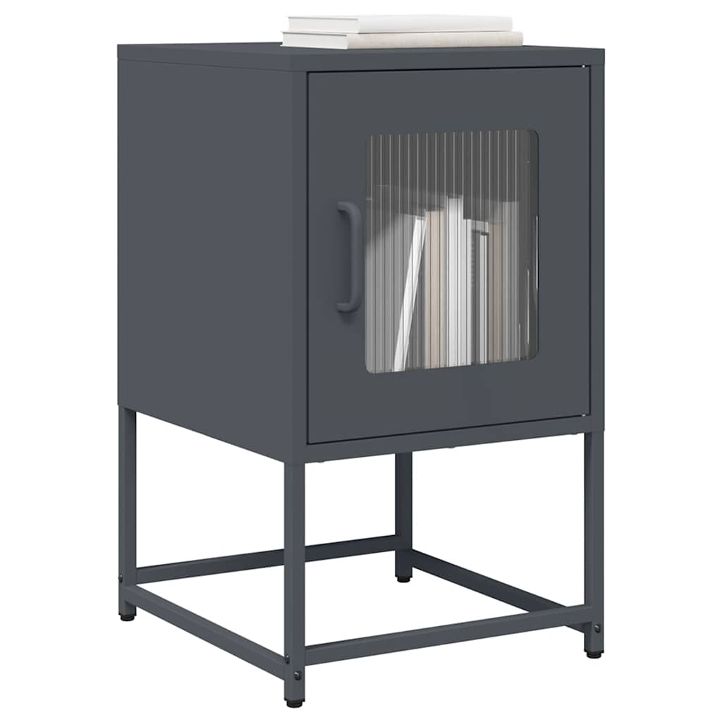 Bedside Cabinet 36X39X60.5 Cm Cold-Rolled Steel