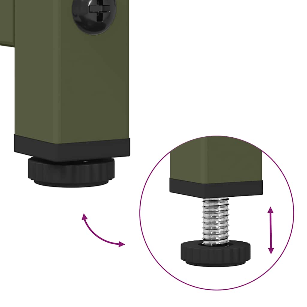 Bedside Cabinet 36X39X60.5 Cm Cold-Rolled Steel