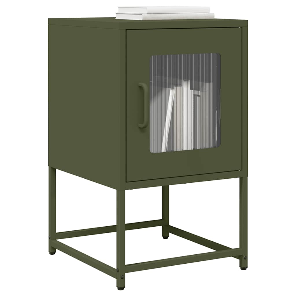 Bedside Cabinet 36X39X60.5 Cm Cold-Rolled Steel