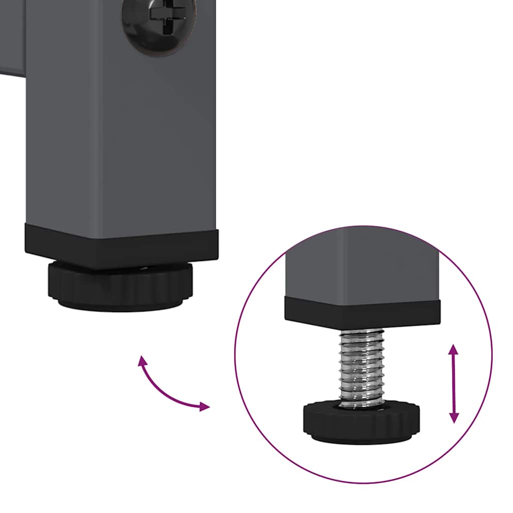 Sideboard 100.5X39X107 Cm Cold-Rolled Steel