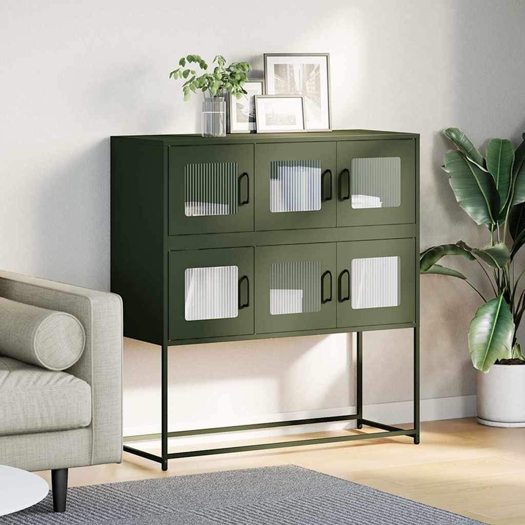 Sideboard 100.5X39X107 Cm Cold-Rolled Steel