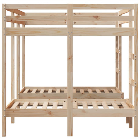 Triple Bunk Bed Frame Solid Wood Pine