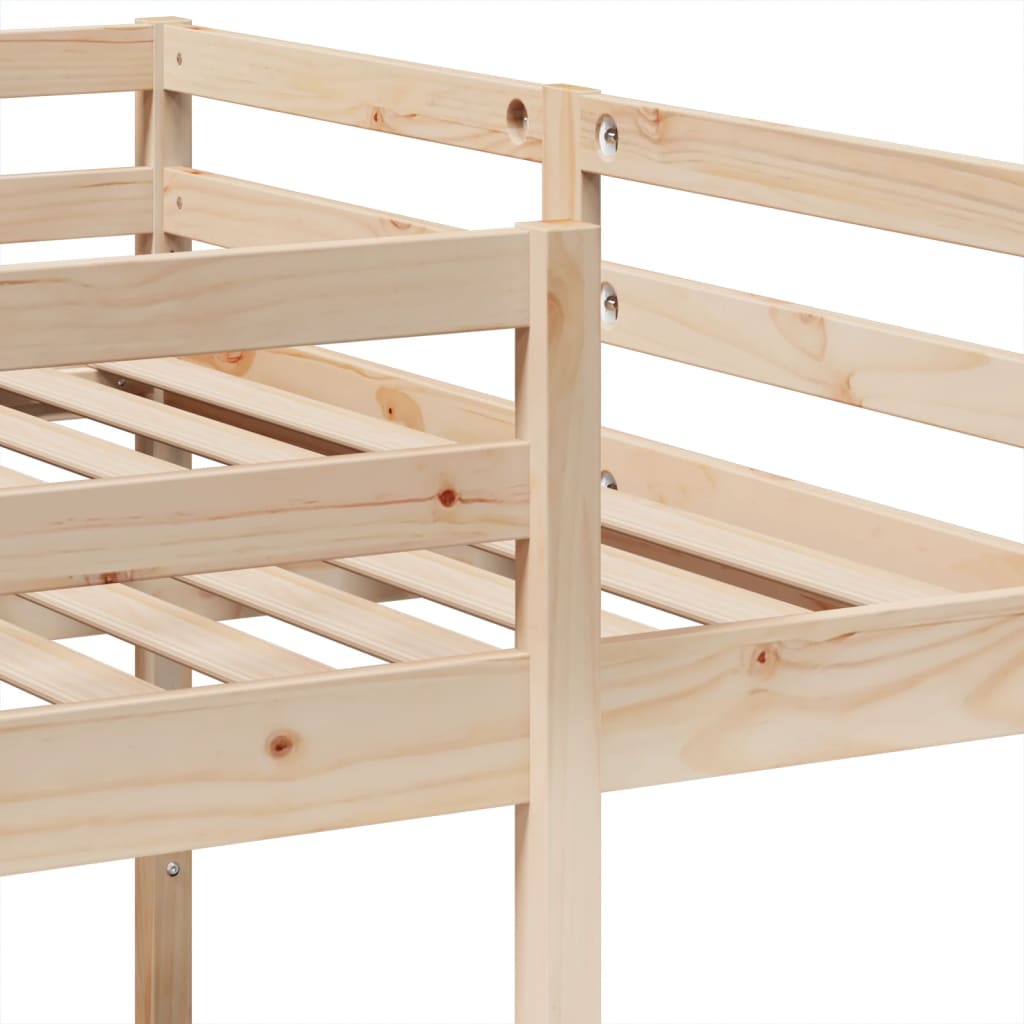 Triple Bunk Bed Frame Solid Wood Pine