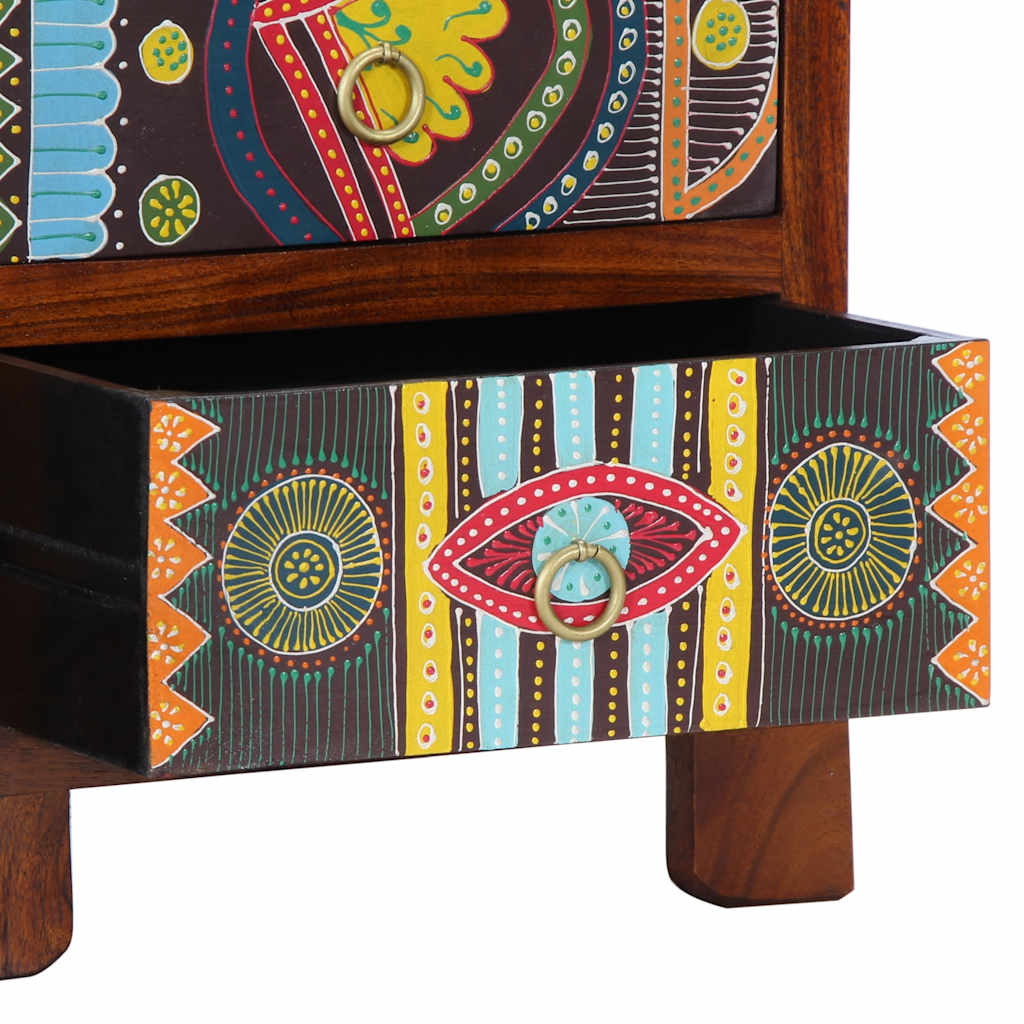 Bedside Cabinet 40X40X60 Cm Solid Wood Acacia