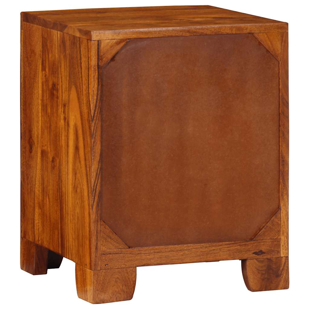 Bedside Cabinet 2 Pcs 35X35X45 Cm Solid Wood Acacia