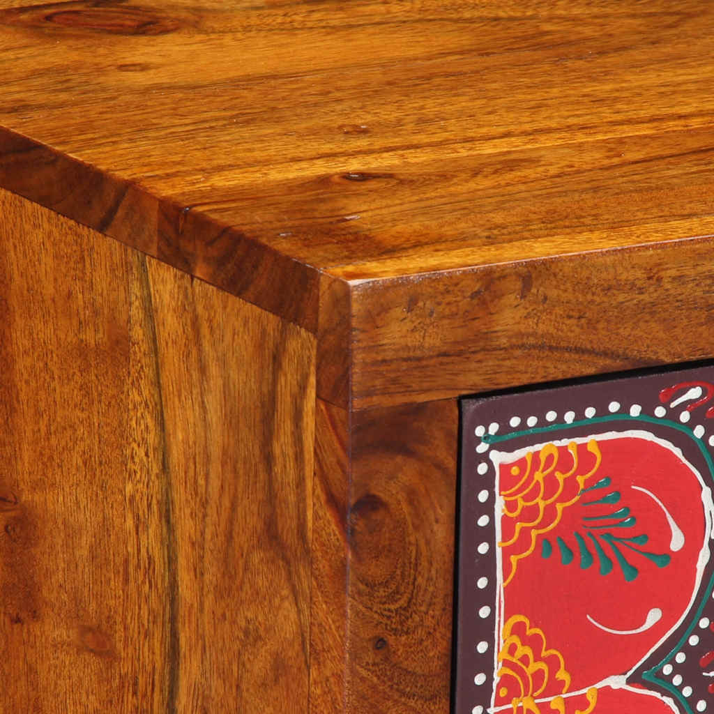 Bedside Cabinet 2 Pcs 35X35X45 Cm Solid Wood Acacia