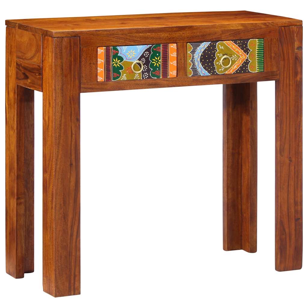 Console Table 80X35X75 Cm Solid Wood Acacia