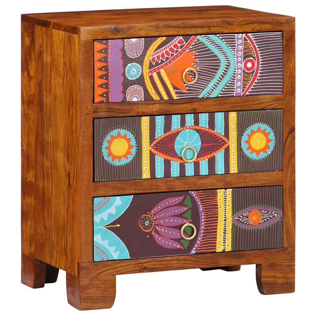 Sideboard Multicolour 50X35X60 Solid Wood Acacia